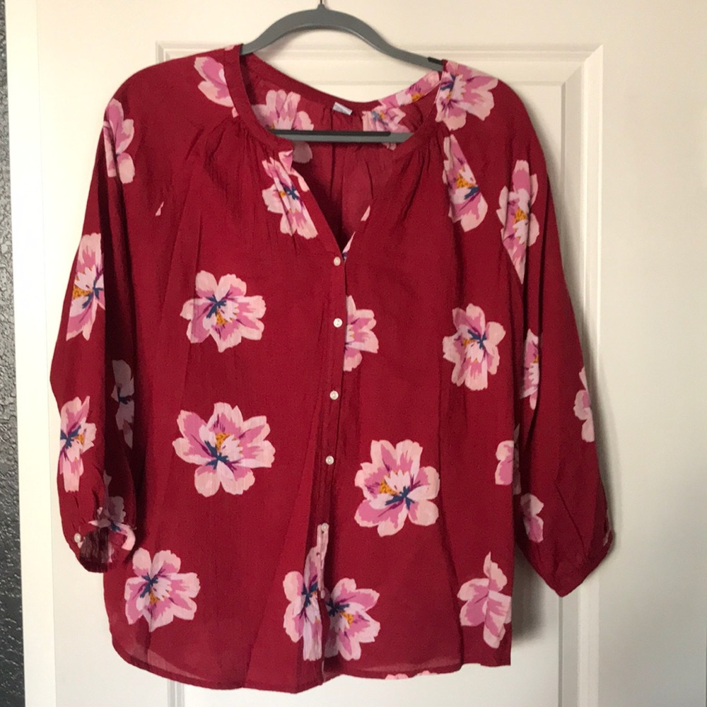 Floral light weight pink Blouse